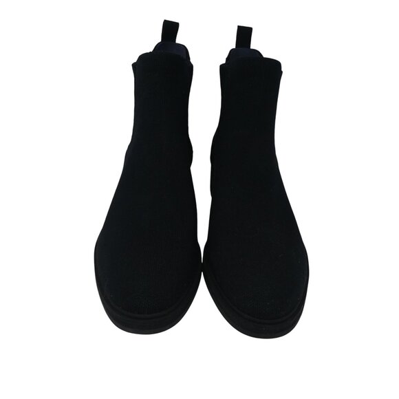 Rothys The Lug Black Knit Wool Blend Water Resistant Chelsea Boots Womens 12 - Picture 6 of 14